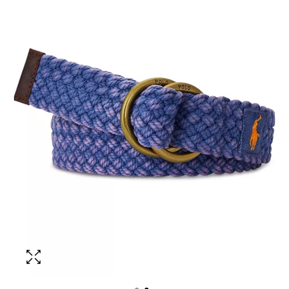 Polo Ralph Lauran Men's Braided Cotton Belt